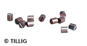 TILLIG 08876 - TT Kohlebürsten Einsatz für eckigen Motor von TILLIG rund, (Beutel à 10 Stück)